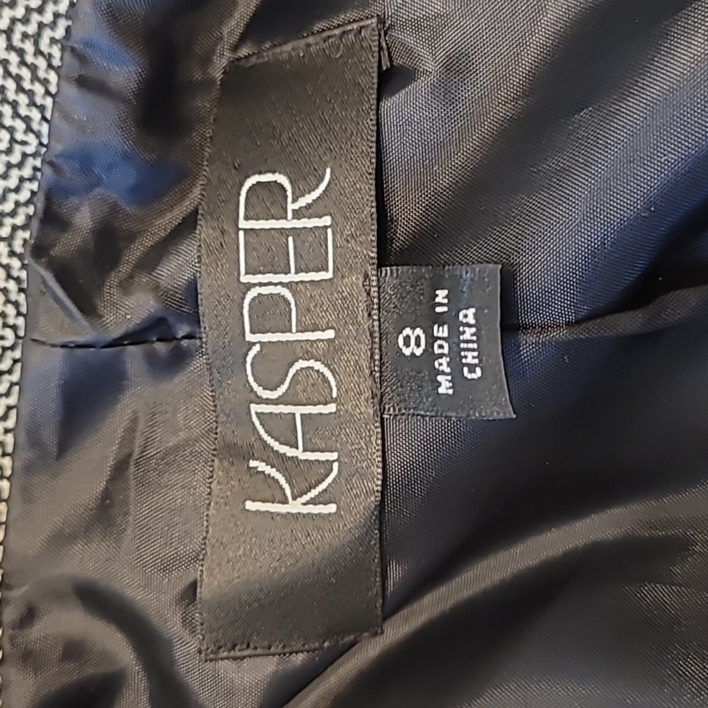Kasper Herringbone Black Blazer - Picture 5 of 5